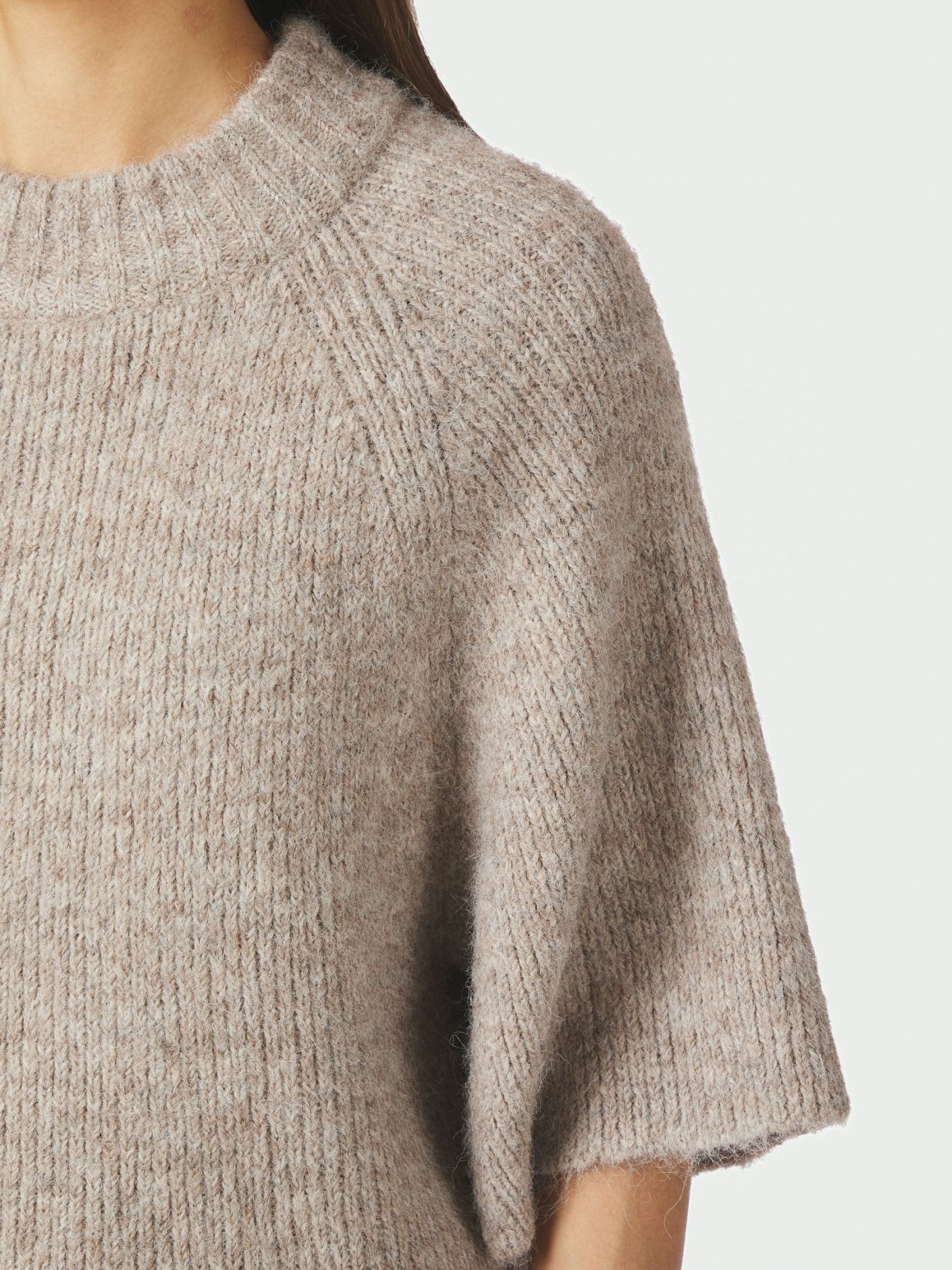 NEO NOIR Bandi Fluffy Knit Blouse
