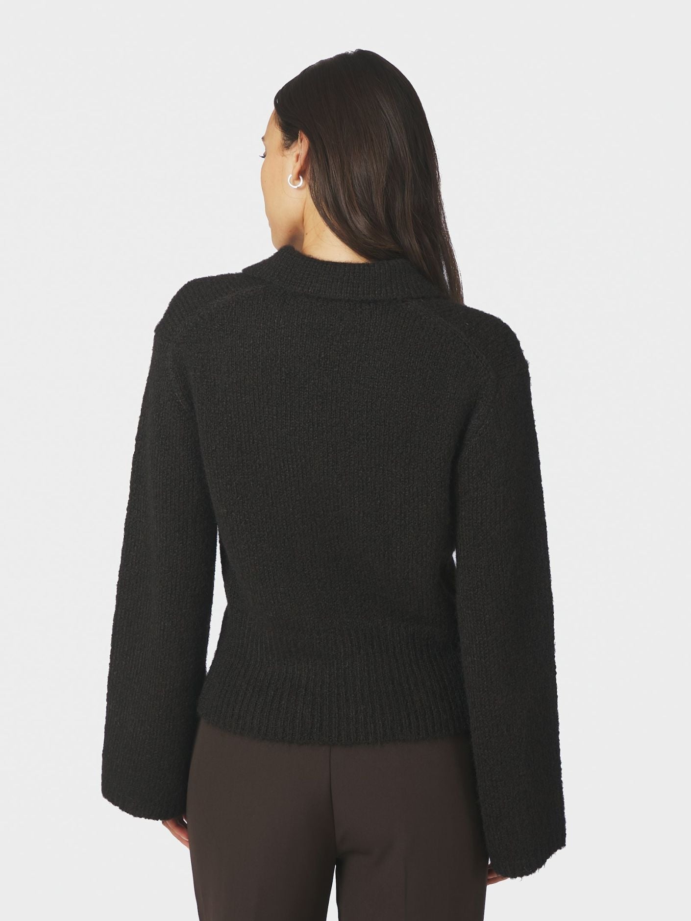 NEO NOIR Ramera Fluffy Knit Cardigan
