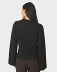 NEO NOIR Ramera Fluffy Knit Cardigan