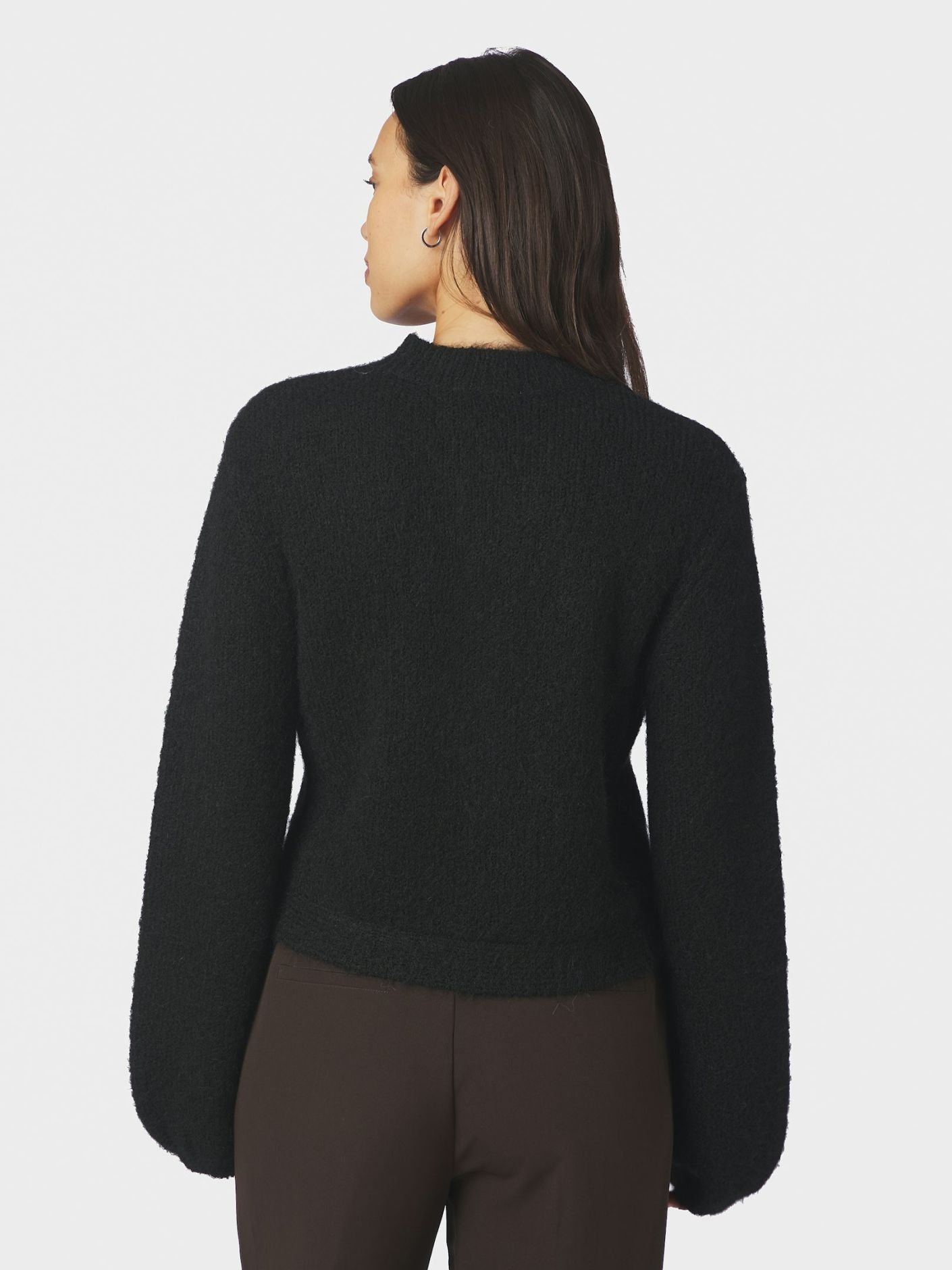 NEO NOIR Gio Fluffy Knit Cardigan