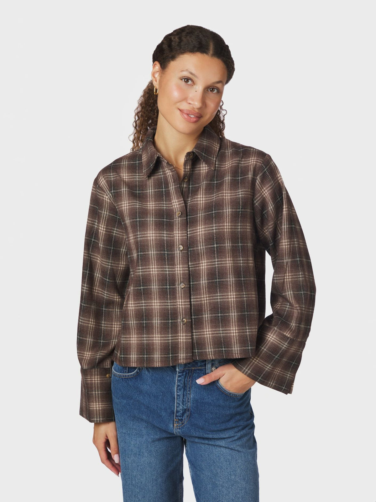 NEO NOIR Jaylin Flannel Check Shirt