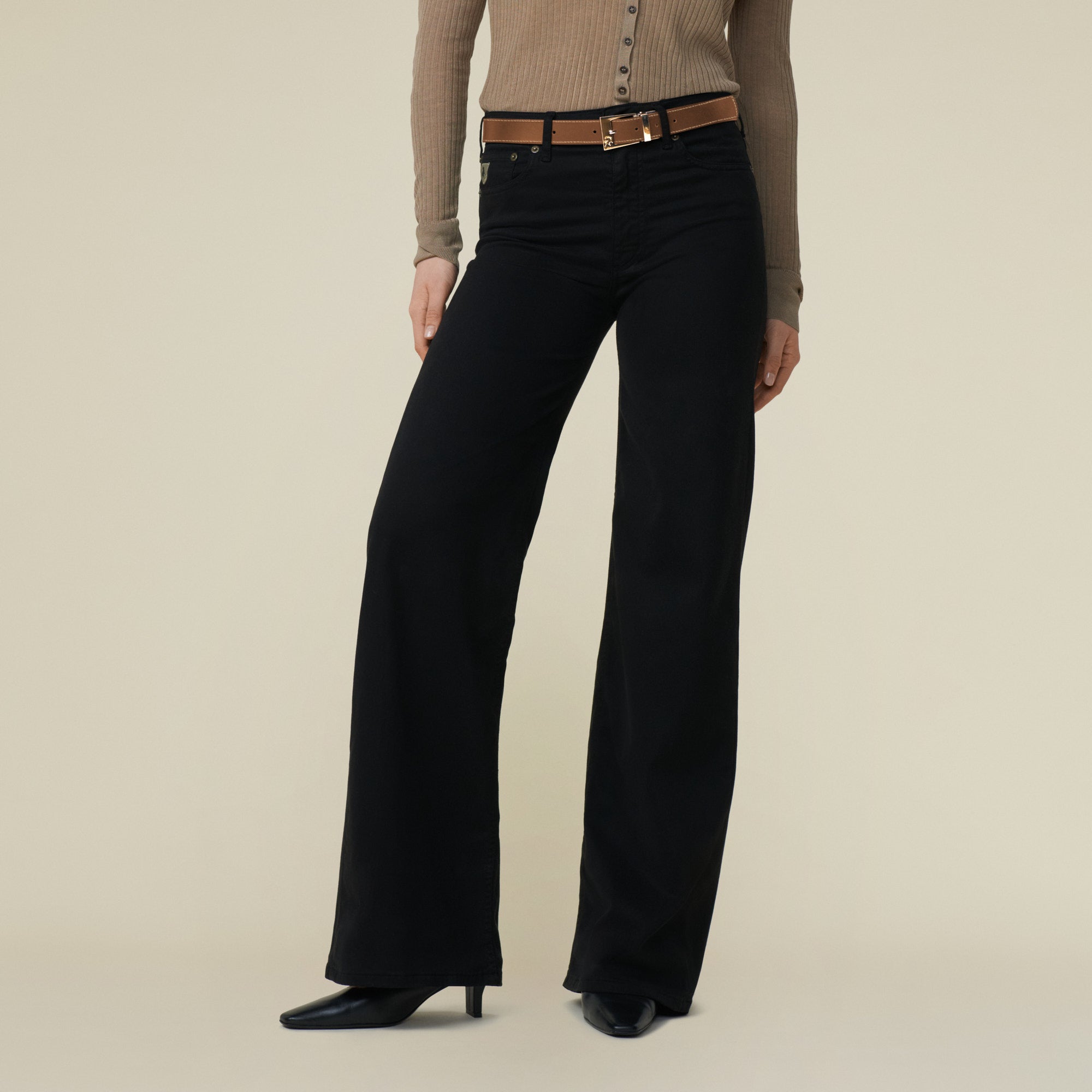 Palazzo Lois jeans svart 