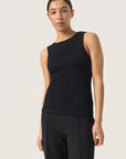 SOAKED SHACIA SMOCK TANK TOP BLACK