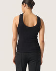 SOAKED SHACIA SMOCK TANK TOP BLACK