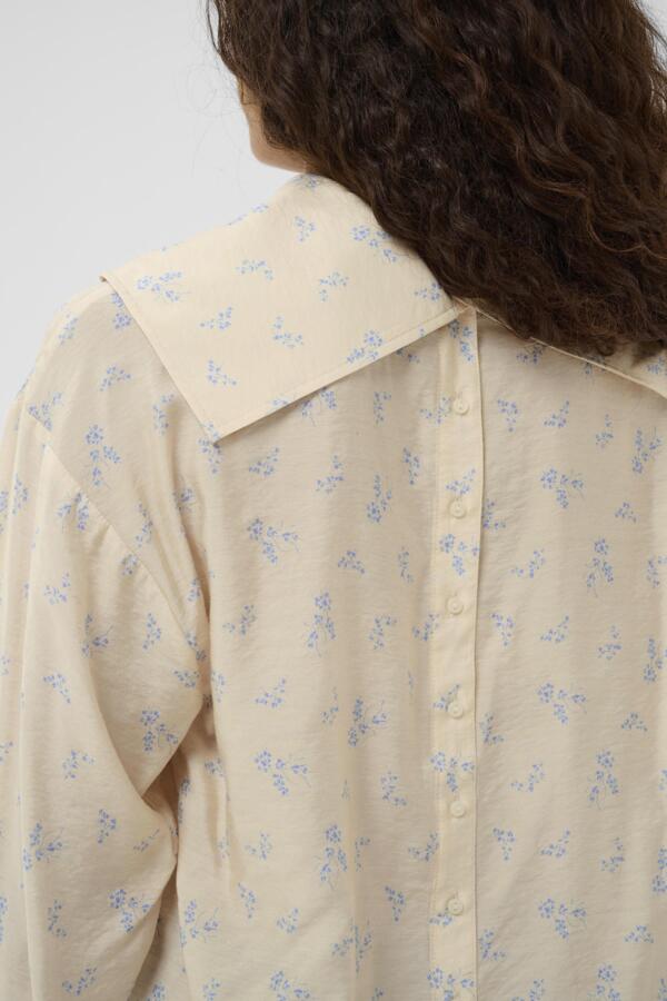 SOAKED Eneya Printed Funnel Blouse LS