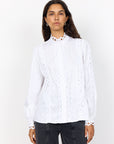 LEVETE ROOM ISLA SOLID BLOUSE 115 WHITE