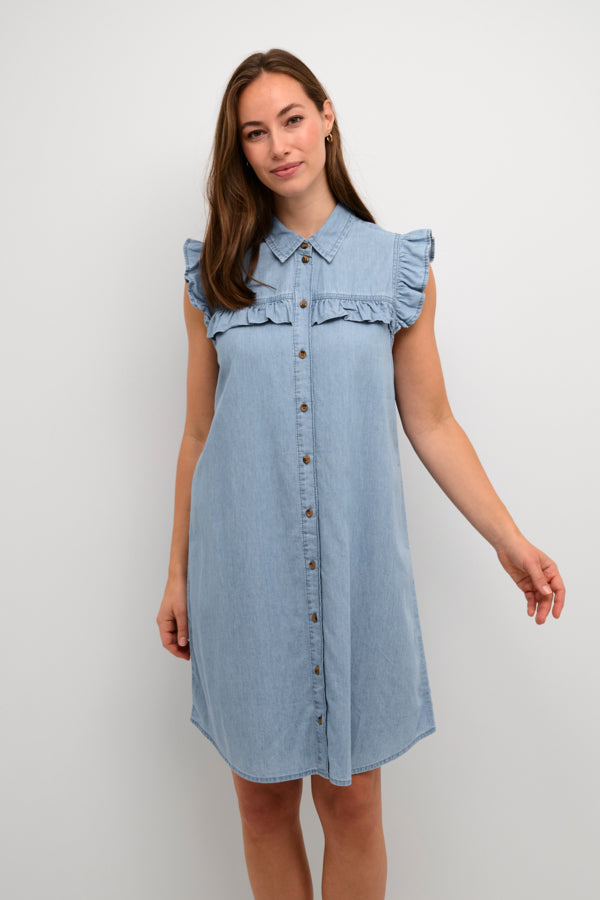 kort denimklänning 