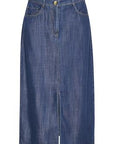 SOAKED FRIDAY SKIRT DARK BLUE DENIM