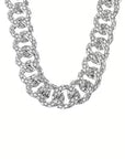 By Jolima Sparkle crystal necklace  silver