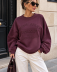 BY NAGY SWEATER MED LOGO TE575