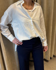 SELECTED CLEO OVERSIZE LINEN BLEND SHIRT NOOS