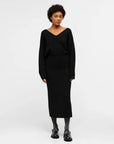 OBJECT REYNARD HW KNIT SKIRT BLACK