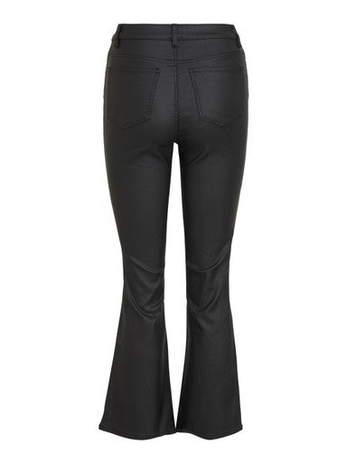 OBJECT BELLE MW 7/8 COATED FLARED PANTS