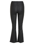 OBJECT BELLE MW 7/8 COATED FLARED PANTS