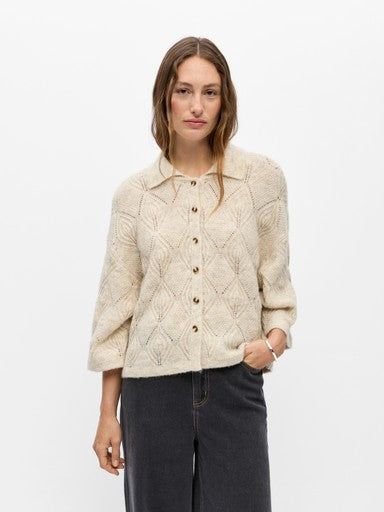 OBJECT KAISA FLORA 3/4 LO KNIT CARDIGAN NOOS