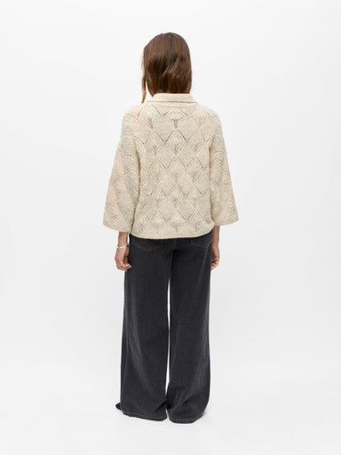 OBJECT KAISA FLORA 3/4 LO KNIT CARDIGAN NOOS