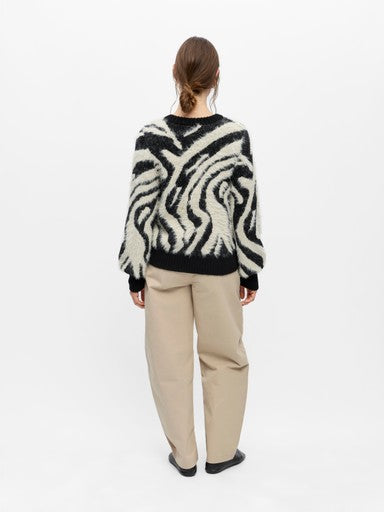 OBJECT HOLLOW L/S RE KNIT PULLOVER NOOS