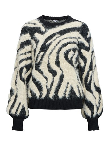 OBJECT HOLLOW L/S RE KNIT PULLOVER NOOS