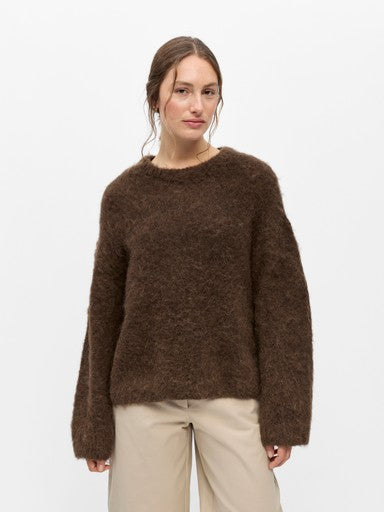 OBJECT HARRY L/S LO KNIT PULLOVER NOOS