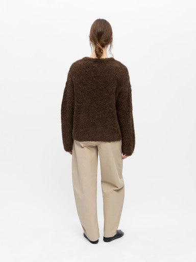 OBJECT HARRY L/S LO KNIT PULLOVER NOOS