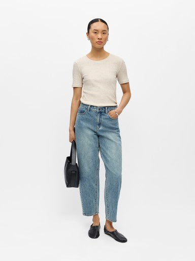 OBJECT MIU ZOE MW BARREL ANKLE JEANS