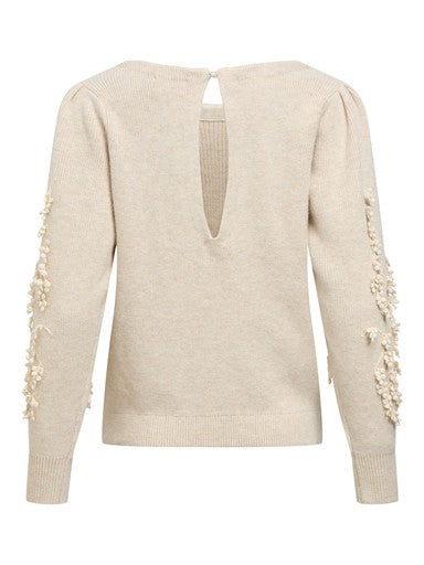 OBJJUCCA L/S RE KNIT PULLOVER