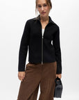 OBJECT REYNARD L/S RE ZIP CARDIGAN