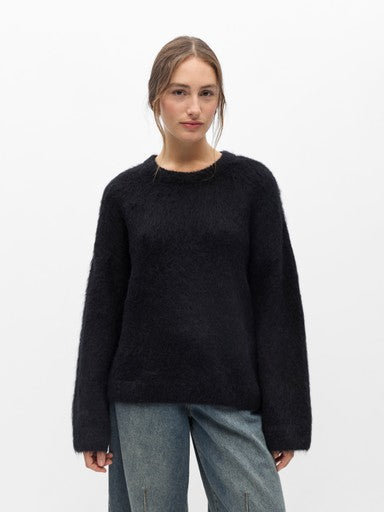 OBJECT HARRY L/S LO KNIT PULLOVER NOOS