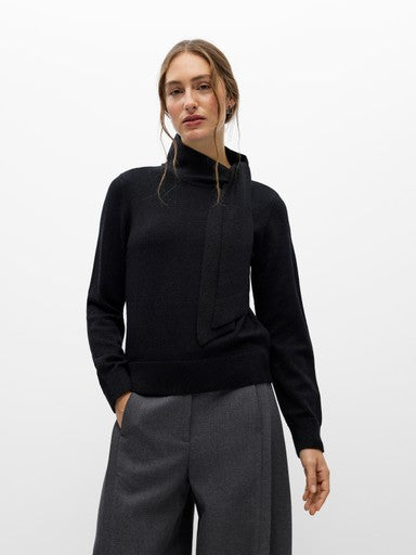 OBJECT THESS L/S RE BOW GLAM KNIT PULLOVER