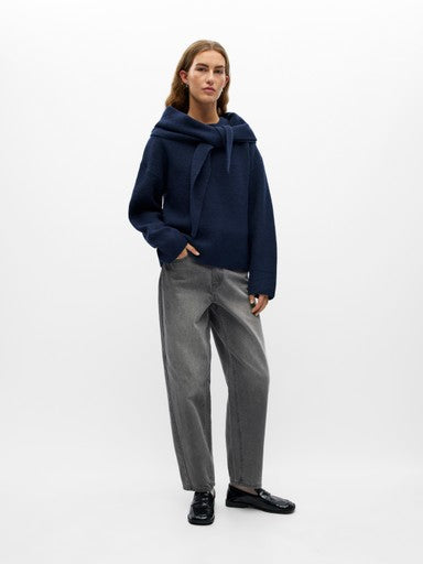 OBJECT ASTA L/S LO SCARF PULLOVER