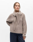 OBJECT ASTA L/S LO SCARF PULLOVER