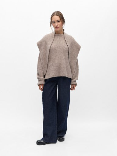 OBJECT ASTA L/S LO SCARF PULLOVER