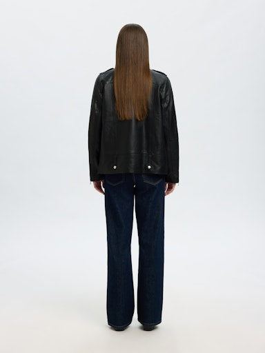 SELECTED MADISON LEATHER JACKET B NOOS