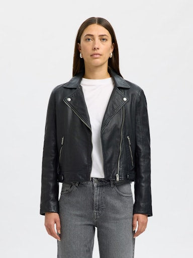 SELECTED KATIE LEATHER JACKET B NOOS
