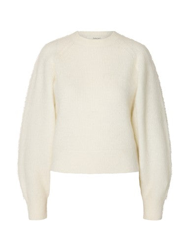 SELECTED MIRA LS KNIT SHORT O-NECK NOOS