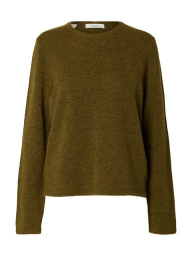 SELECTED LULU NEW LS KNIT O-NECK NOOS