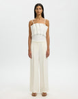 SELECTED VINELLE PLEATED BANDEAU TOP