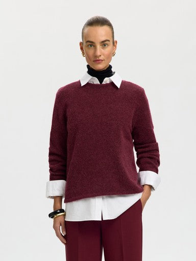 SELECTED LULU NEW LS KNIT O-NECK NOOS
