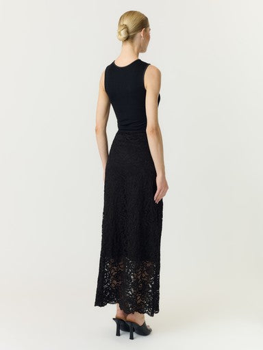 YAS LACEY HW LONG LACE SKIRT S. NOOS