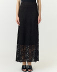 YAS LACEY HW LONG LACE SKIRT S. NOOS