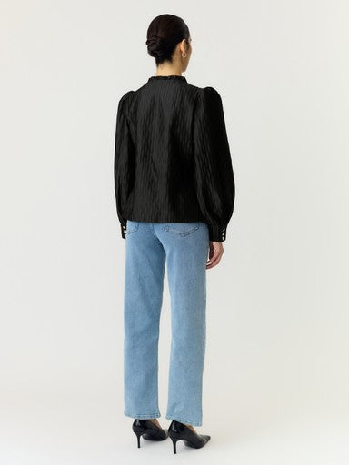 YAS RIPPLE LS V-NECK SHIRT S. NOOS
