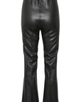 SOAKED KAYLEE PU KICKFLARE PANTS BLACK