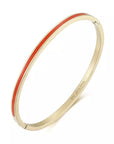 BY JOLIMA POPPY SMALL BANGLE ORANGE GOLD